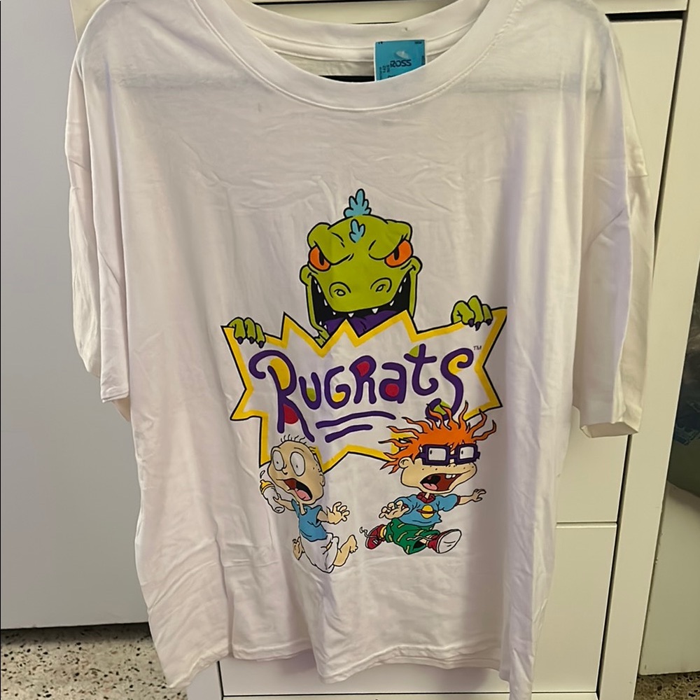Nickelodeon Rugrats White Tee with Colorful Graphic